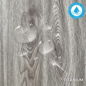 Piso Flotante Premium Resistente al Agua 8 mm TITAMIUM 122cm x 20cm rinde 2.44 m² cada caja